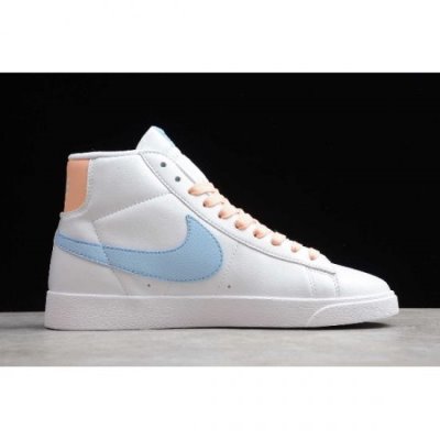 Nike Bayan Blazer Mid Vintage Sued Beyaz / Mavi / Turuncu Kaykay Ayakkabı Türkiye - 7MQHXQE4